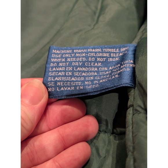 Vintage Towncraft Jacket Mens Large Blue‎ Insulated Bomber Quilted Zip Snap 90s - Picture 11 of 13